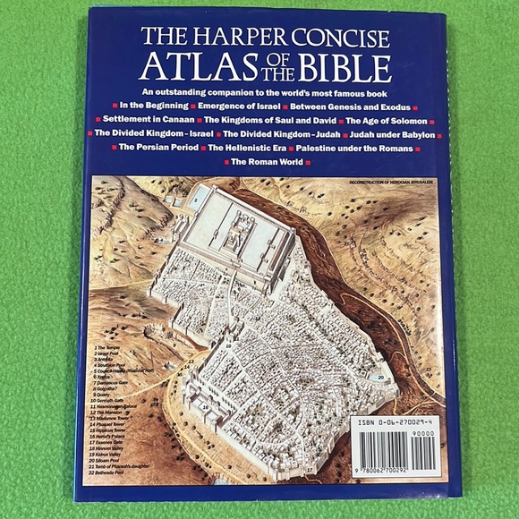 The Harper Concise Atlas Of The Bible HC/DJ Book EXC - Picture 2 of 16